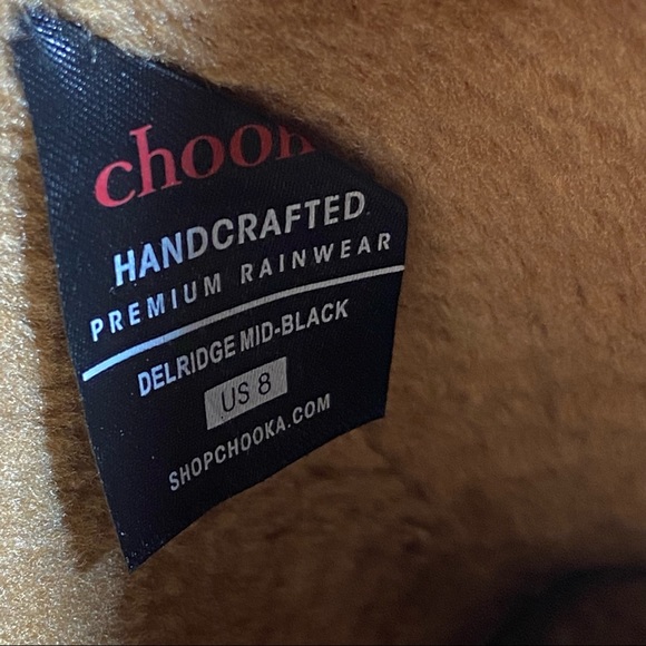 Chooka Delridge Mid Calf Plush Lined Rain Boot Size 8 - Picture 7 of 9